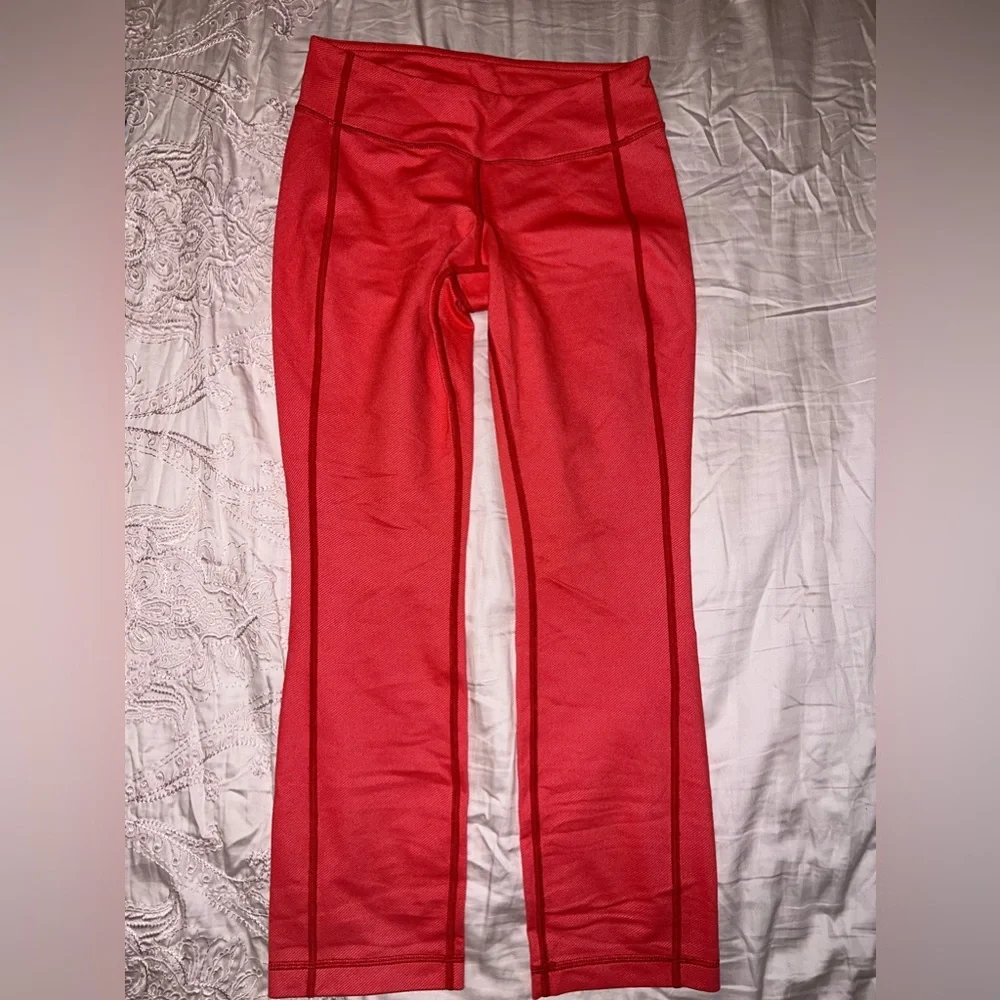 Lululemon P.Y.B Pant Denim Love Red Yoga Pants Size 4